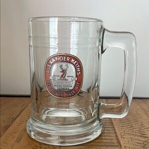 Vintage Alexander Keith’s Clear Glass Beer Mug